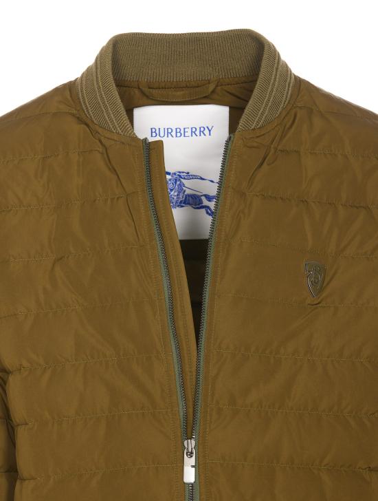 25SS 버버리 로고 패치 봄버 패딩 8100916 C1760 Green - BURBERRY