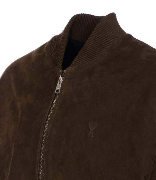 25SS 아미 알렉산드르 마티우시 봄버 자켓 HJK152 LH0052377 Green - AMI ALEXANDRE MATIUSSI