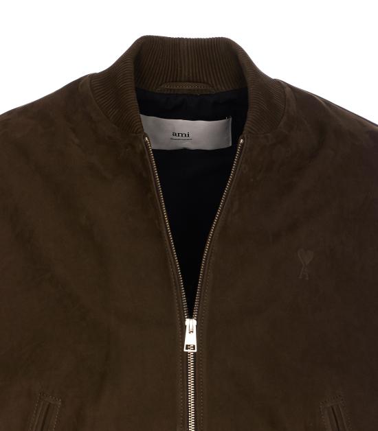 25SS 아미 알렉산드르 마티우시 봄버 자켓 HJK152 LH0052377 Green - AMI ALEXANDRE MATIUSSI