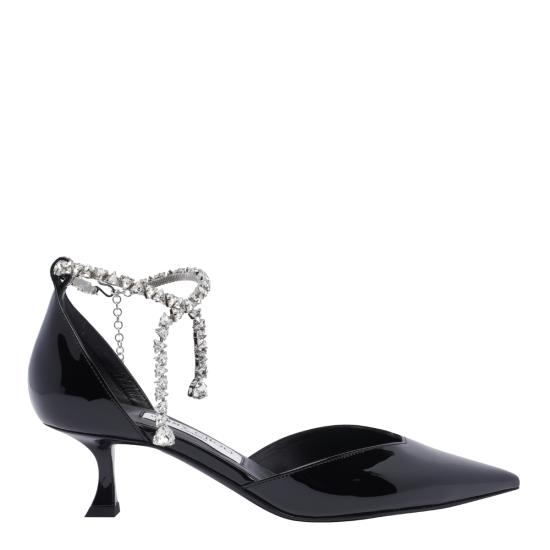 25SS 지미추 힐/펌프스 STEVIE 50 PATBLACK Black