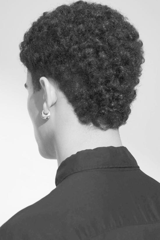  톰우드 이어링 실버 스몰 보아 후프 실버 - TOM WOOD