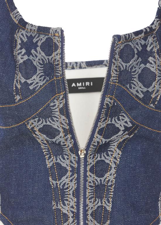 25SS 아미리 민소매 티셔츠 DNBU1012 INDIGO Blue - AMIRI