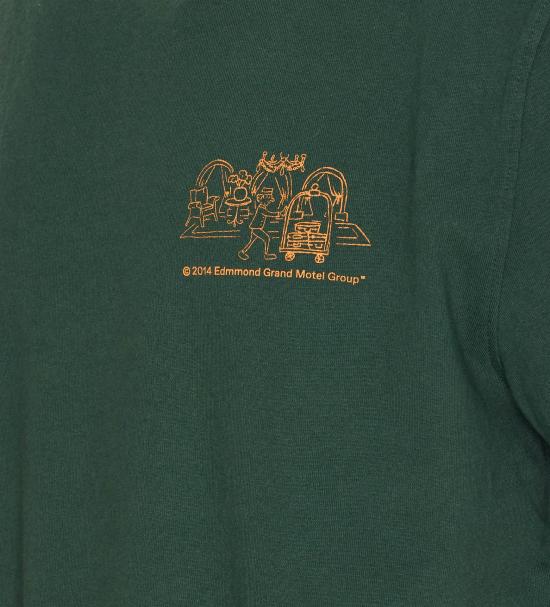25SS 에드몬드 스튜디오 반팔 티셔츠 09690 DARK GREEN Green - EDMMOND STUDIOS