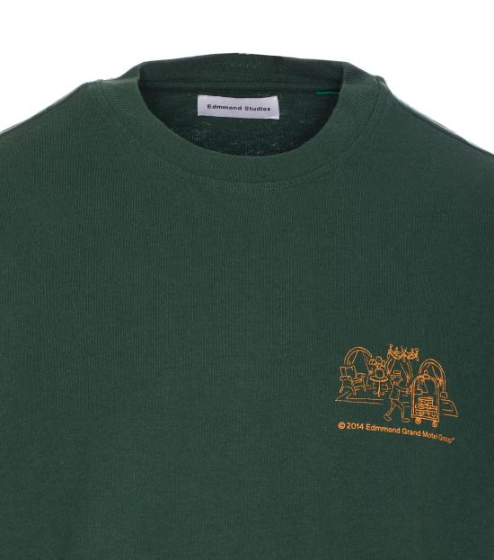 25SS 에드몬드 스튜디오 반팔 티셔츠 09690 DARK GREEN Green - EDMMOND STUDIOS