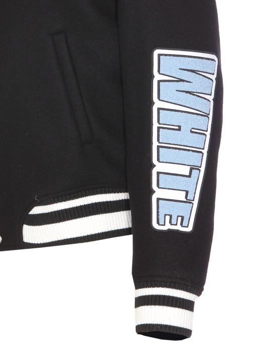 25SS 오프화이트 봄버 자켓 OMEH053S25FAB001 1049 Black - OFF WHITE