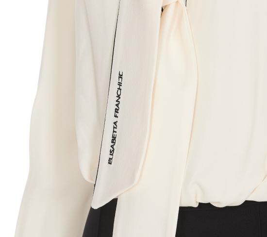 25SS 엘리자베타프랜치 스트레이트 팬츠 TU04251E2 E84 White - ELISABETTA FRANCHI