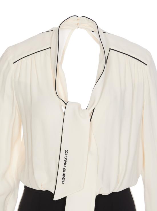 25SS 엘리자베타프랜치 스트레이트 팬츠 TU04251E2 E84 White - ELISABETTA FRANCHI