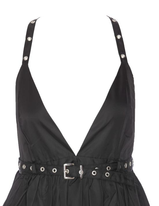 25SS 가니 미디 원피스 W0030 099 Black - GANNI