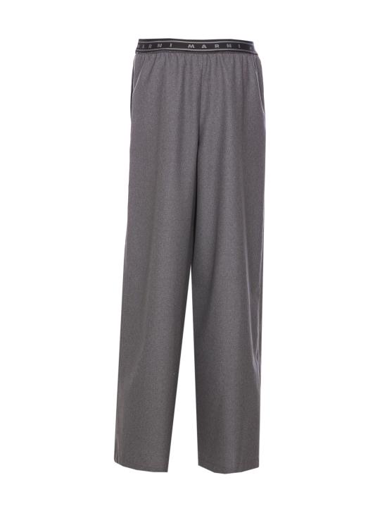 25SS 마르니 스트레이트 팬츠 PAMA0546SU TW83900N60 Grey - MARNI