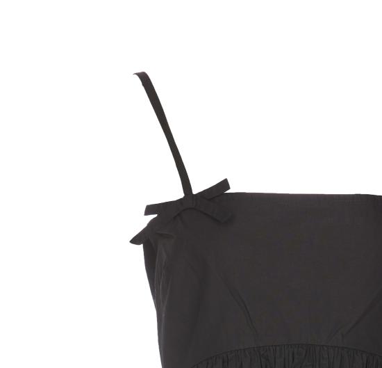 25SS 가니 숏 원피스 W0194 099 Black - GANNI