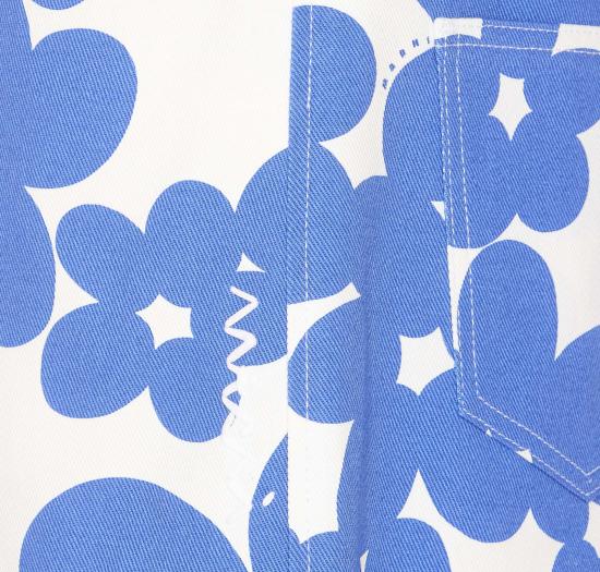 25SS 마르니 숏팬츠 PAMA0543S0 UTC462DIB26 White - MARNI