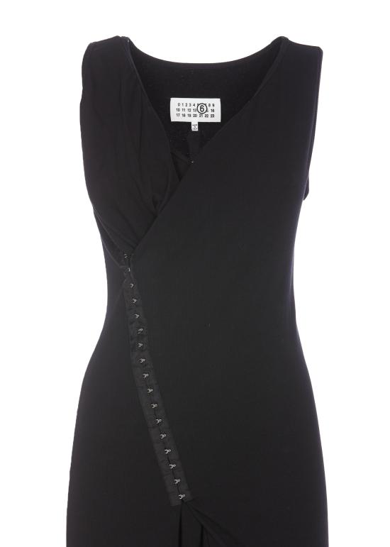 25SS MM6 메종마르지엘라 미디 원피스 S52CT0786 M20054900 Black - MM6 MAISON MARGIELA