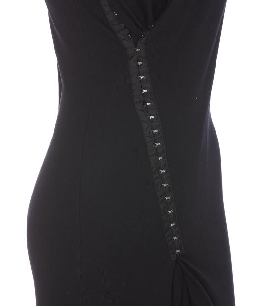 25SS MM6 메종마르지엘라 미디 원피스 S52CT0786 M20054900 Black - MM6 MAISON MARGIELA