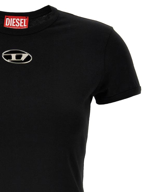 25SS 디젤 반팔 티셔츠 A168390CLBR9XX BLACK DOM - DIESEL