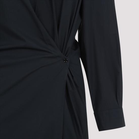 25SS 르메르 스트레이트 칼라 트위스트 드레스 DR1092LF588995 JET BLACK DOM - LEMAIRE