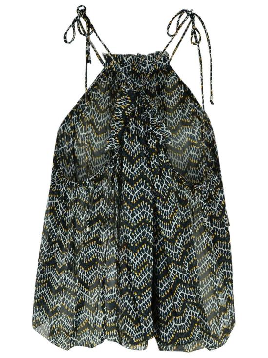 25SS 이자벨마랑에뚜왈 민소매 티셔츠 HT0554FA C1J07E02FK Black - ISABEL MARANT ETOILE