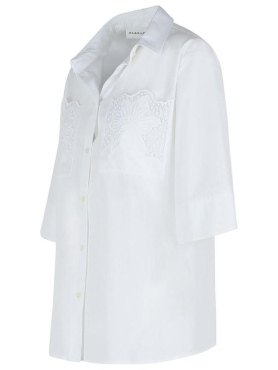 25SS 파로쉬 반팔 티셔츠 CIOCCOLATO D381221001 WHITE - PAROSH