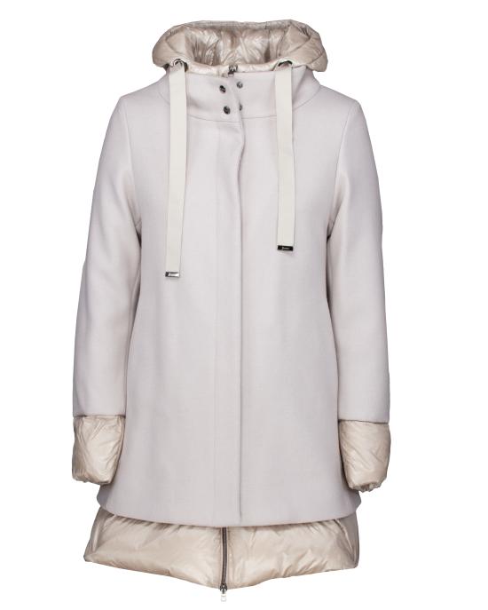 24FW 에르노 에코울 & 나일론 울트라라이트 A-셰이프 PI001966D 33344 1985 BEIGE