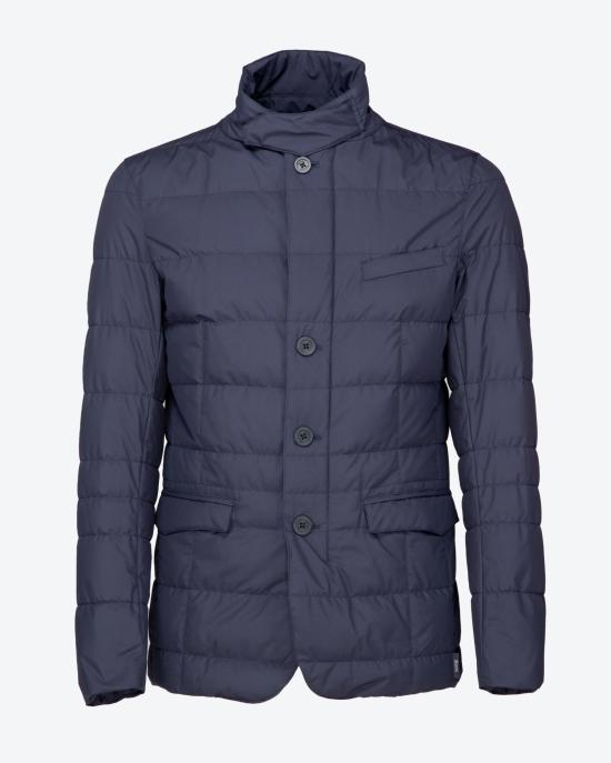 24FW 에르노 숏패딩 PI108UL 11106 9201 Blu - HERNO