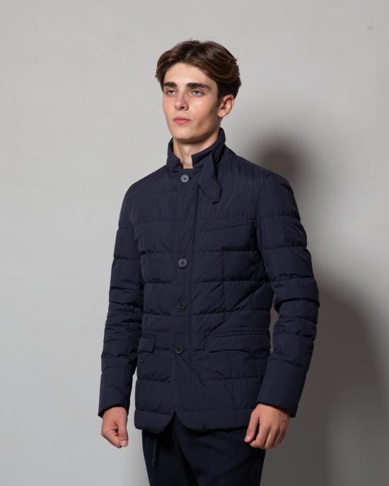 24FW 에르노 숏패딩 PI108UL 11106 9201 Blu - HERNO