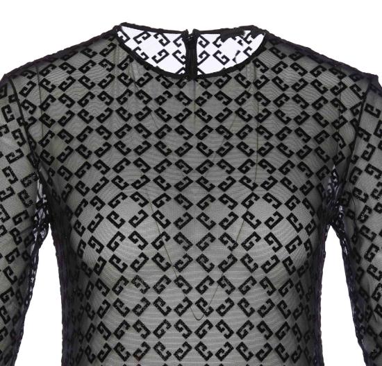 25SS 지방시 바디수트 티셔츠 BWB03U20H0 008 Black - GIVENCHY