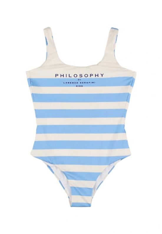 25SS [키즈] 필로소피 원피스 수영복 I9E033 5782 P458 LIGHT BLUE - PHILOSOPHY