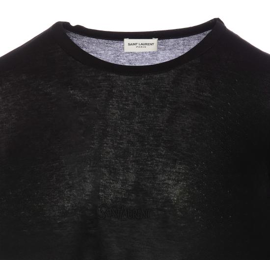 24FW 생로랑 반팔 티셔츠 749102 Y37IL1000 Black - SAINT LAURENT