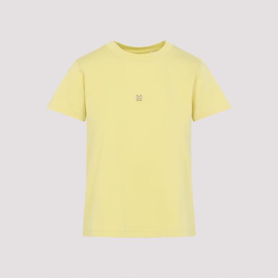 25SS 지방시 반팔 티셔츠 BW70F530ZP 740 PALE YELLOW - GIVENCHY