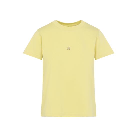 25SS 지방시 반팔 티셔츠 BW70F530ZP 740 PALE YELLOW - GIVENCHY