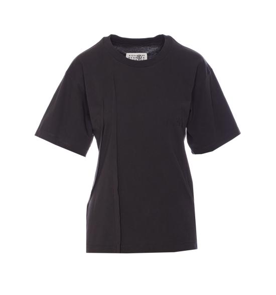 25SS MM6 메종마르지엘라 반팔 티셔츠 S52GC0328 S24311899 Black