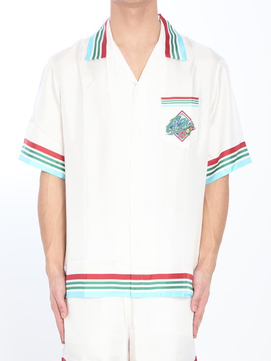 25SS 카사블랑카 반팔 셔츠 MS25SH00306 WHITE