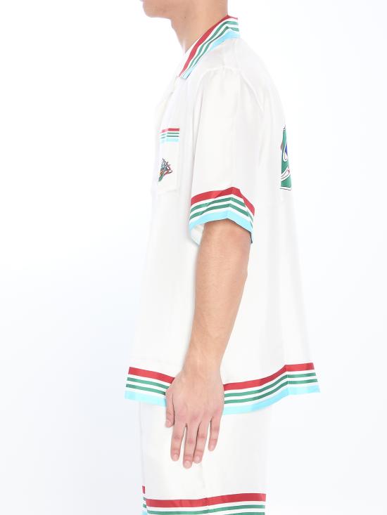 25SS 카사블랑카 반팔 셔츠 MS25SH00306 WHITE - CASABLANCA