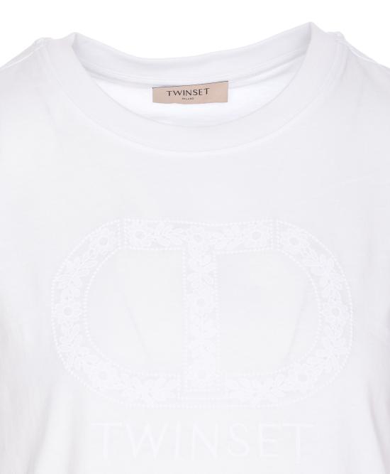 25SS 트윈셋 반팔 티셔츠 251TP2072 00001 White - TWINSET