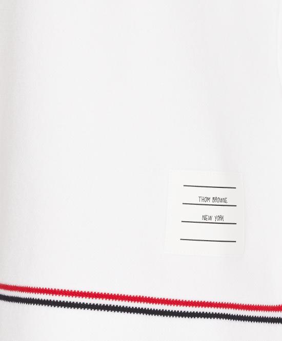 25SS 톰브라운 반팔 티셔츠 FJS193A J0185100 White - THOM BROWNE