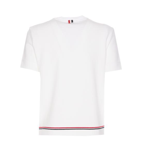 25SS 톰브라운 반팔 티셔츠 FJS193A J0185100 White - THOM BROWNE