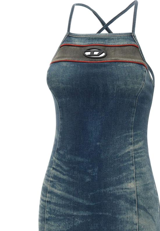 25SS 디젤 숏 원피스 A17351 0ABCZ01 Blue - DIESEL