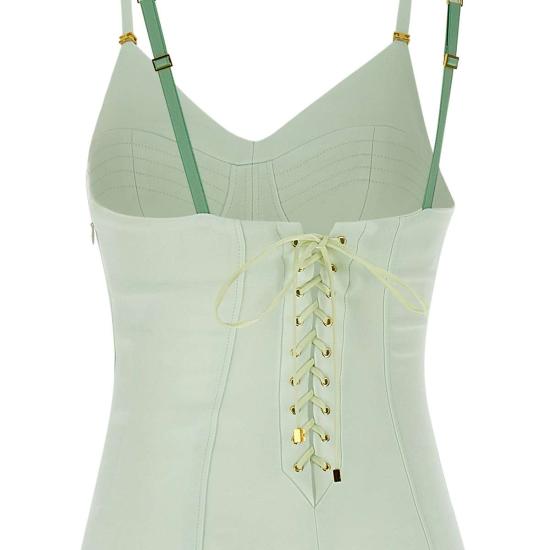 25SS 엘리자베타프랜치 미디 원피스 AB74852E2 124 Green - ELISABETTA FRANCHI