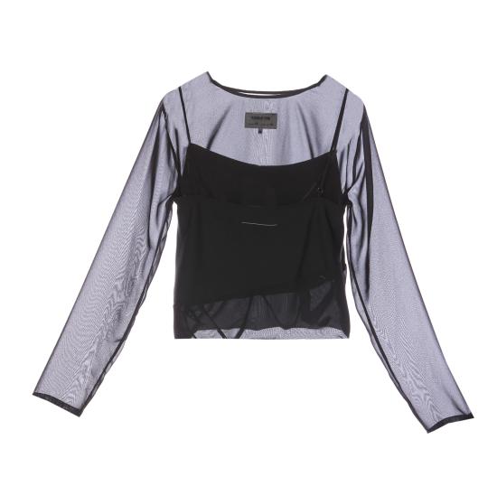 24FW MM6 메종마르지엘라 긴팔 티셔츠 S52NH0020 MTN017900 Black - MM6 MAISON MARGIELA