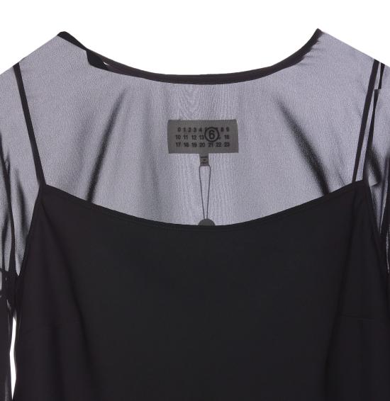 24FW MM6 메종마르지엘라 긴팔 티셔츠 S52NH0020 MTN017900 Black - MM6 MAISON MARGIELA