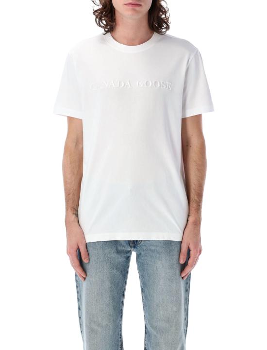 25SS 캐나다구스 반팔 티셔츠 1420M2 25 WHITE
