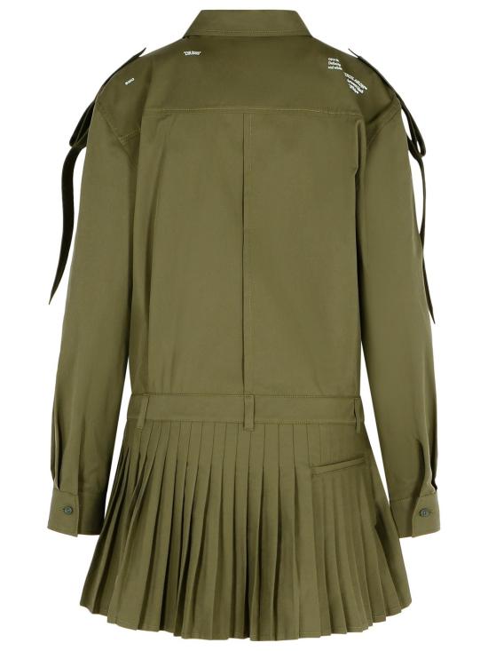 25SS 오프화이트 숏 원피스 OWDG00AS25FAB0025801 Green - OFF WHITE