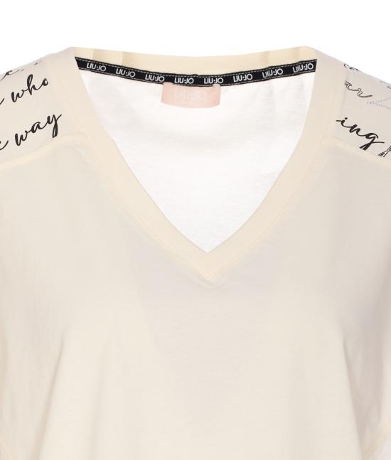 25SS 리우조 반팔 티셔츠 TA5177J5904 10105 White - LIU JO