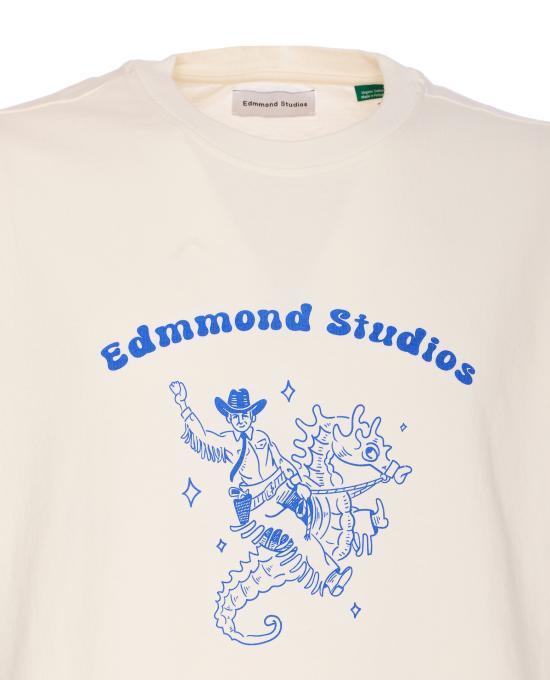 25SS 에드몬드 스튜디오 반팔 티셔츠 34010 OFF WHITE White - EDMMOND STUDIOS