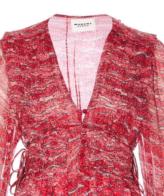 25SS 이자벨마랑에뚜왈 미디 원피스 RO0668FA C1J07E70RD Red - ISABEL MARANT ETOILE