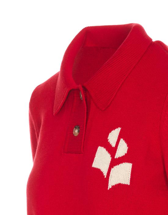 25SS 이자벨마랑에뚜왈 폴로 티셔츠 PU0314FA A1X05E11PR Red - ISABEL MARANT ETOILE