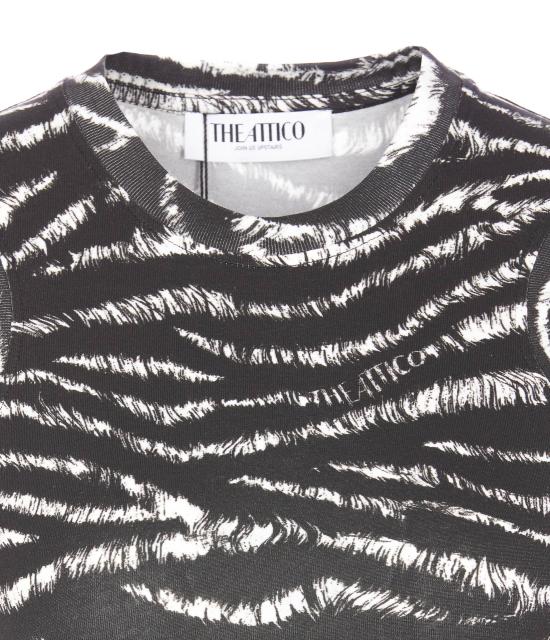 25SS 디 아티코 긴팔 티셔츠 250WCN00003 JJJ025PR414 Black - THE ATTICO