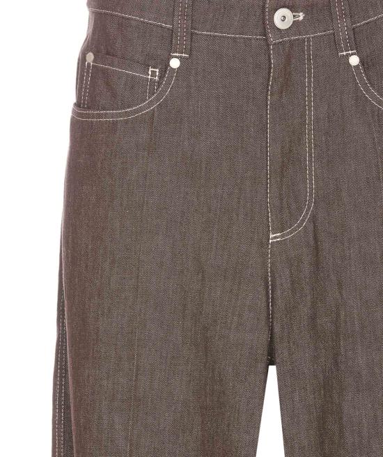 25SS 브루넬로 쿠치넬리 데님 팬츠 MB125P5658 C003 Brown - BRUNELLO CUCINELLI