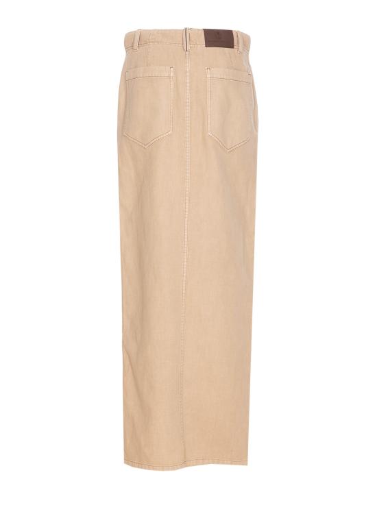 25SS 브루넬로 쿠치넬리 미디 스커트 ML996G3822 C2910 Beige - BRUNELLO CUCINELLI