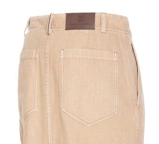 25SS 브루넬로 쿠치넬리 미디 스커트 ML996G3822 C2910 Beige - BRUNELLO CUCINELLI