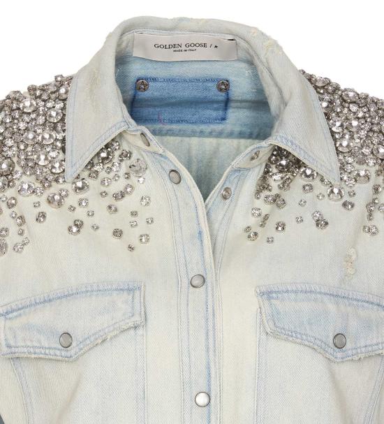 25SS 골든구스 셔츠 GWP00589 P00062750100 Blue - GOLDEN GOOSE